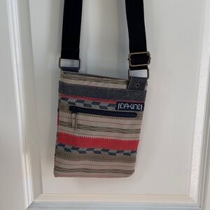 Dakine Striped Messenger Bag - Red, Blue, Tan